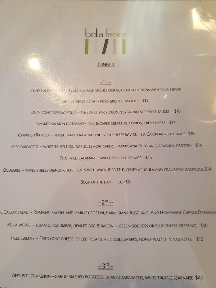 Bella Fresca Menu image 4